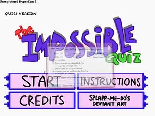 Impossible Quiz: Questions 1-50 Under 2 Minutes