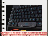 FOME QWERTY G7 USB Wired 3 Colours Backlit Waterproof Holding Keyboard Ergonomics Mute Gaming