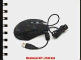 FOME A-jazz Dark Knight 6d Wired USB Optical Professional Gaming Mouse with 7 LED Backlit Multimedia