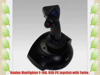 Genius MaxFighter F-16U. USB PC Joystick with Turbo .