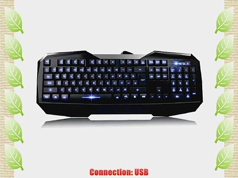 Vktech Super USB Backlit Gaming Keyboard LED Illuminated Ergonomic Multimedia