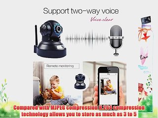 DBPOWER HD024P Wireless IP Camera HD 1280 x 720p with IR-Cut Filter and SD Card (Card not included)