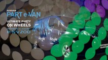 Nissan has transformed its all-electric e-NV200 into the ultimate party on wheels