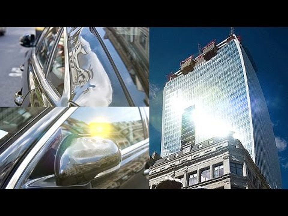 Skyscraper Melts A Jaguar