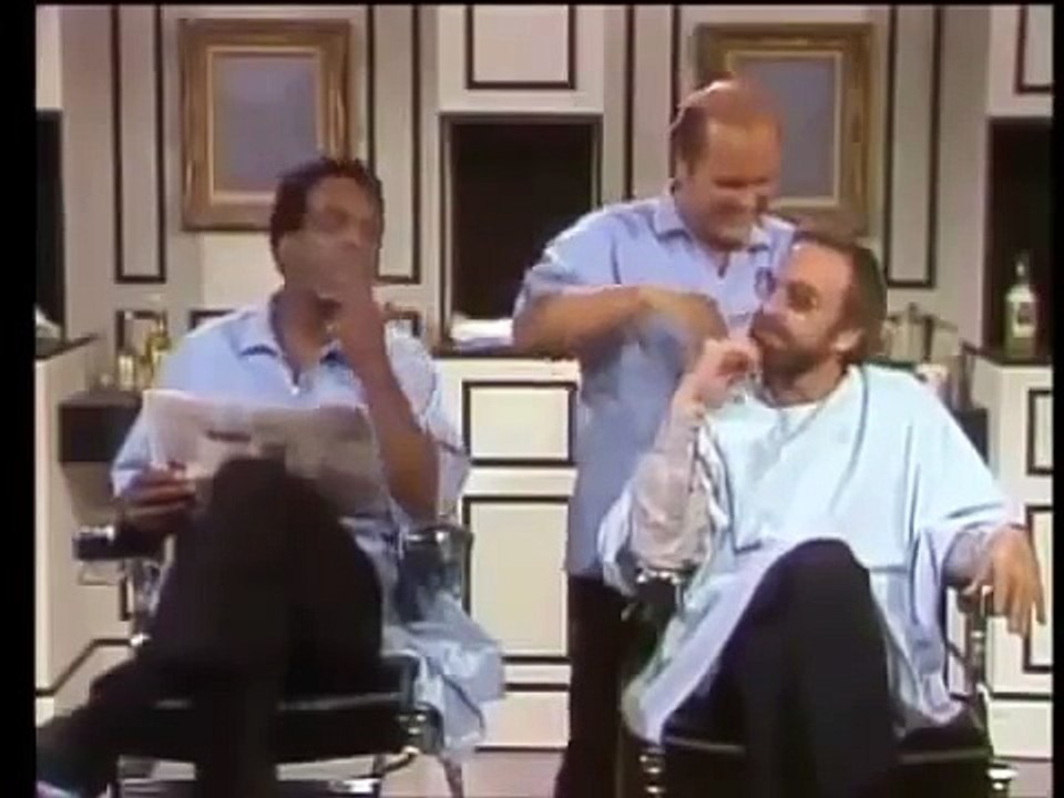 DEAN MARTIN, PETER SELLERS, NIPSY RUSSELL, DOM DeLUISE 1973 The Barbershop Sketch