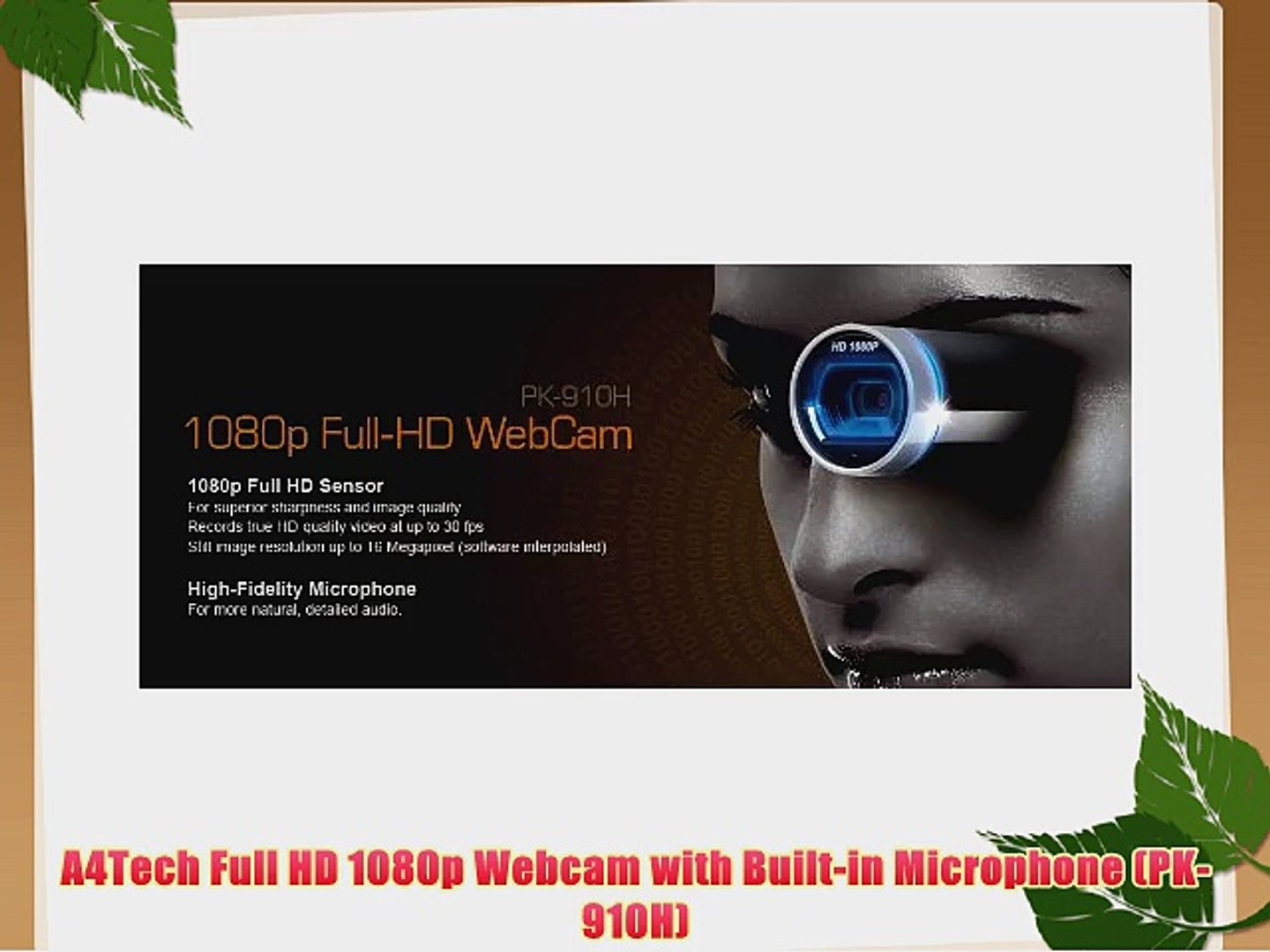 A4Tech Full HD 1080p Webcam with Built-in Microphone (PK-910H) - video  dailymotion