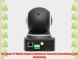 Pyle PIPCAM8 HD IP Camera Surveillance Security Monitor with WiFi Pan/Tilt Control Video Record