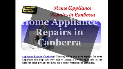 Home Appliance Repairs in Canberra