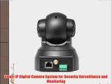 Pyle PIPCAM5 IP Camera Surveillance Security Monitor with WiFi Pan/Tilt Control Video Record
