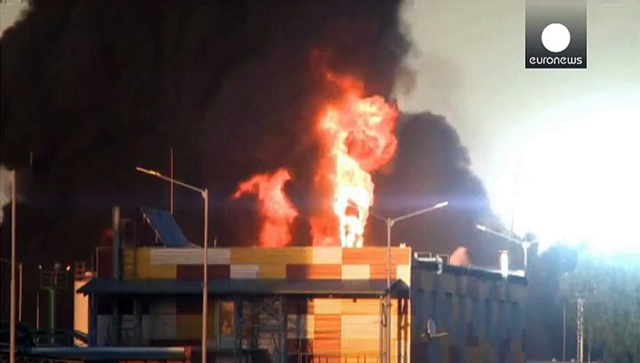 'Gigantisches' Feuer unweit von Kiew