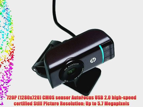 HP Webcam HD-3110 - 720P Autofocus Widescreen Webcam with TrueVision