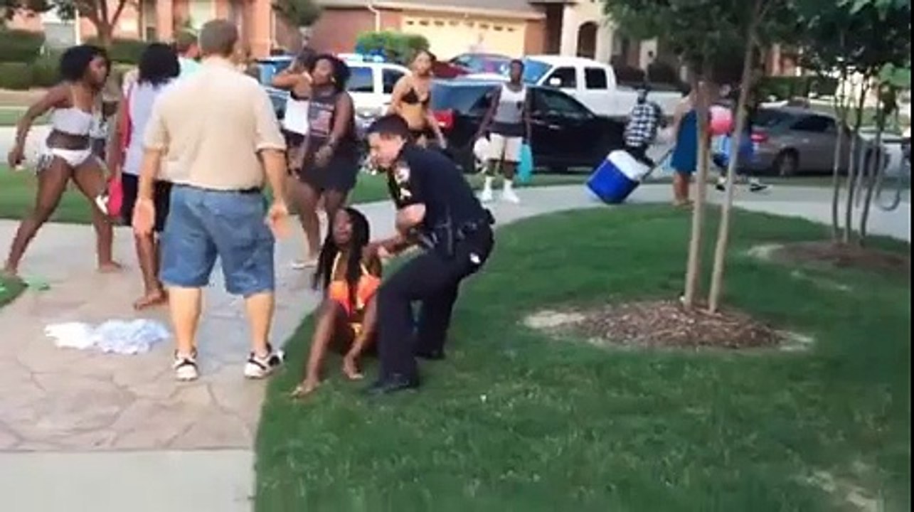 Eric Casebolt Texas Police Officer Slams Black Girl Pool Party Corporal Eric Casebolt Pulls Gun