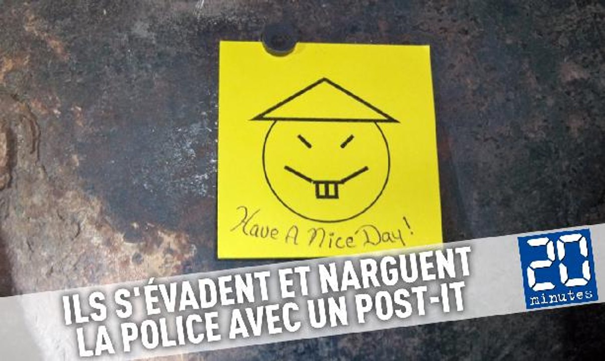 Deux prisonniers s'évadent et narguent la police avec un Post-it aux Etats-Unis