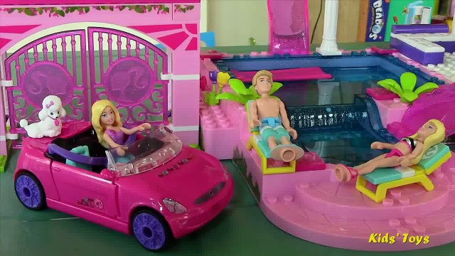 Mega Bloks Barbie Build N Style Luxury Mansion with Barbie dolls - Life in the Dream House
