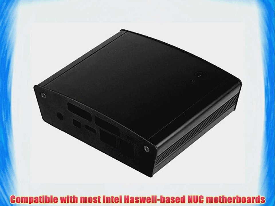 Silverstone Tek Premium Aluminum NUC Chassis with Heat Pipe Pre-Assembled Wi-Fi Antenna Bluetooth