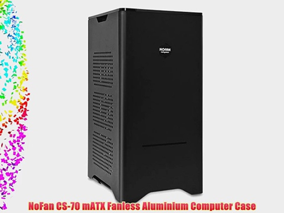 NoFan CS-70 mATX Fanless Aluminium Computer Case
