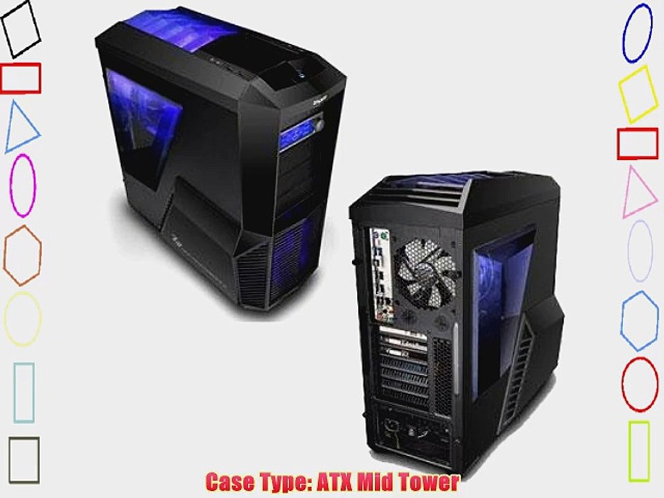 Zalman High Performance ATX Mid Tower Case - Blue/Black Z11PLUS
