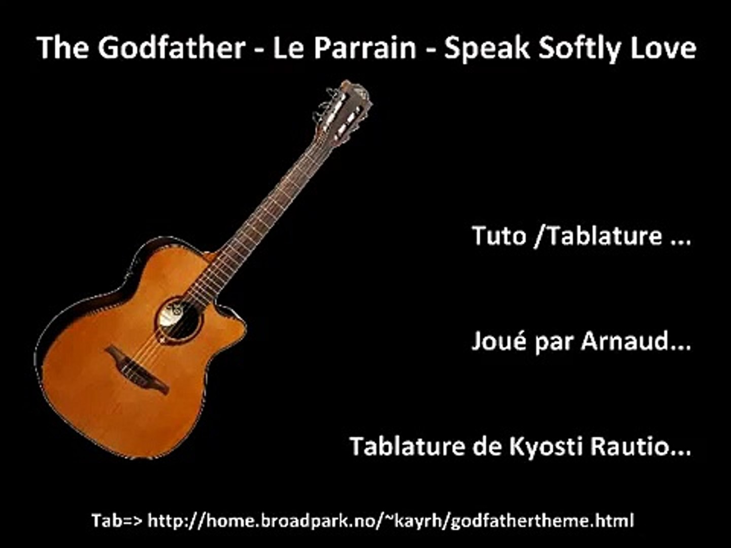 The Godfather Theme Fingerstyle Guitar With Tab - video Dailymotion