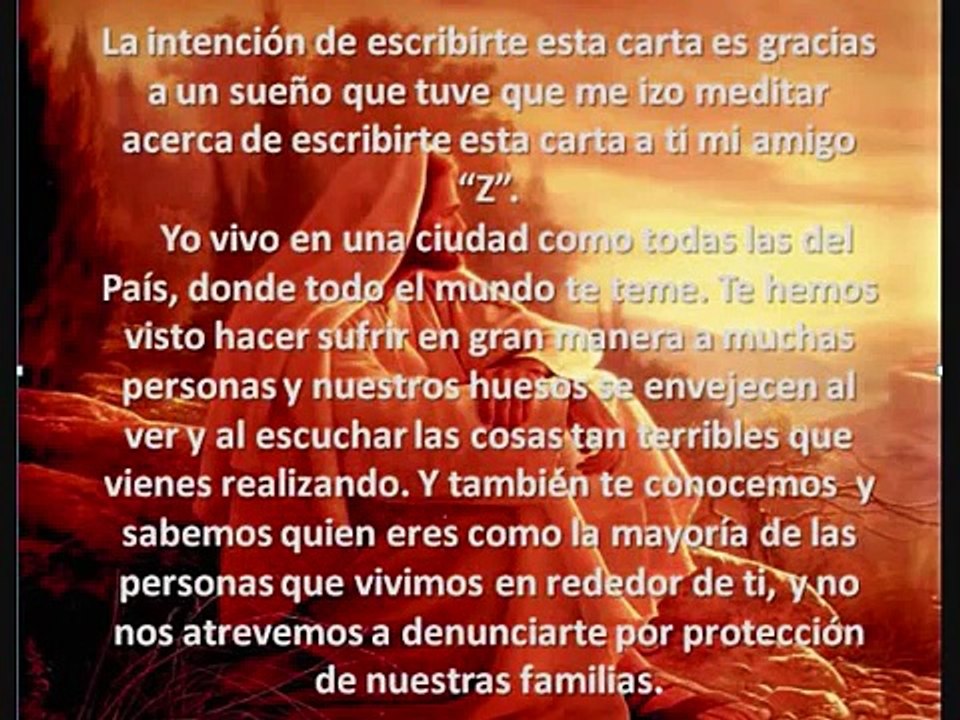CARTA PARA UN AMIGO