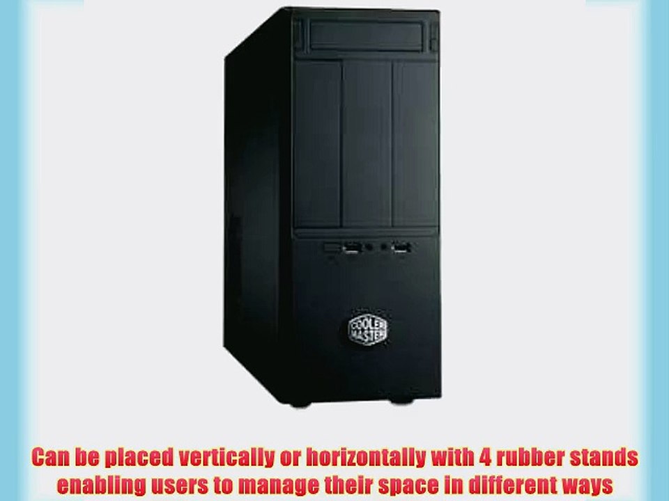 Cooler Master Elite 361 - Mini Tower Computer Case with 350W Power Supply (RC-361-KKR350)