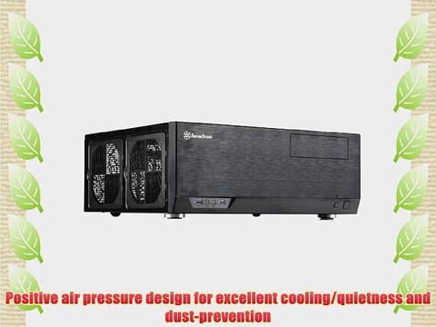 SilverStone Technology Grandia Series Aluminum HTPC Computer Case for ATX / SSI-CEB Black (GD09B)