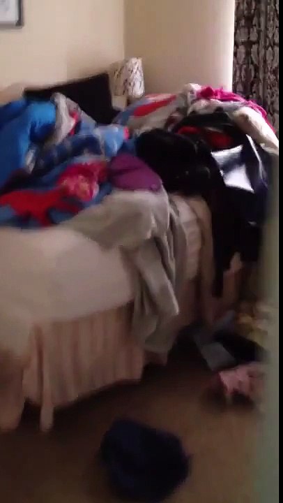 five year old kid walks into wall while throwing tantrum over what she will wear to school