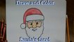 Video Drawing   How To Draw Santa Claus Face! Step by Step Lesson cartoon easy beginners
