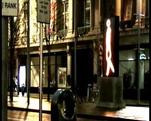 JULIAN OPIE - DUBLIN - Walking Along O'Connell Street