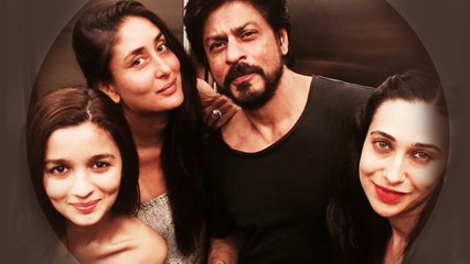 Shahrukh Chills Out With Alia, Karishma and Kareena