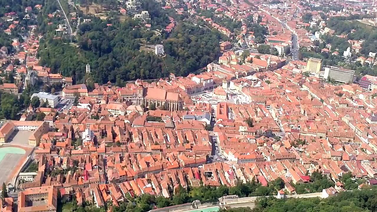 ROMANIA - BRASOV from above (TAMPA 960m)