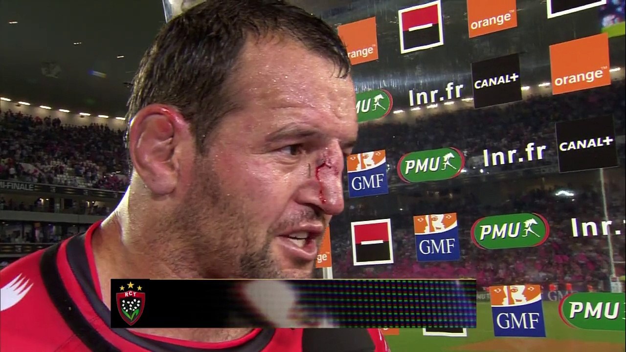 TOP 14 - Toulon - Paris: interview Carl Hayman (TLN) - Demi-finale -2014-2015
