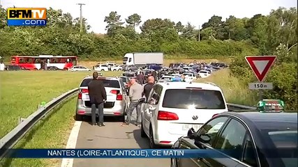 Nantes : l'opération coup de poing des taxis en colère