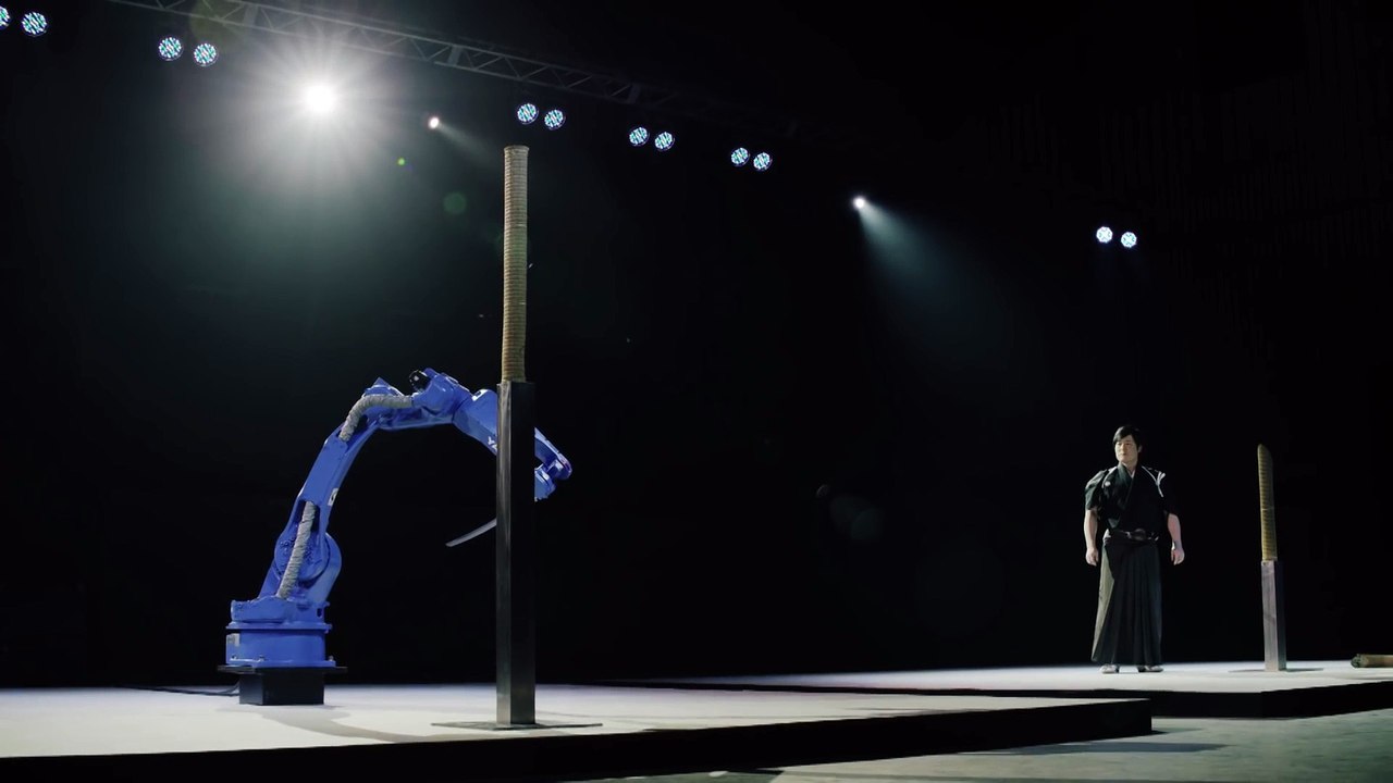 Robot expert dans le maniement du katana