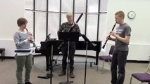 WindRose Trio - W. A. Mozart; Divertimento #1: I. Overture - played backwards!