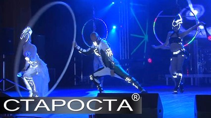 Aerial Act, Roue Cyr & LED Dance Show by Tandem Performance