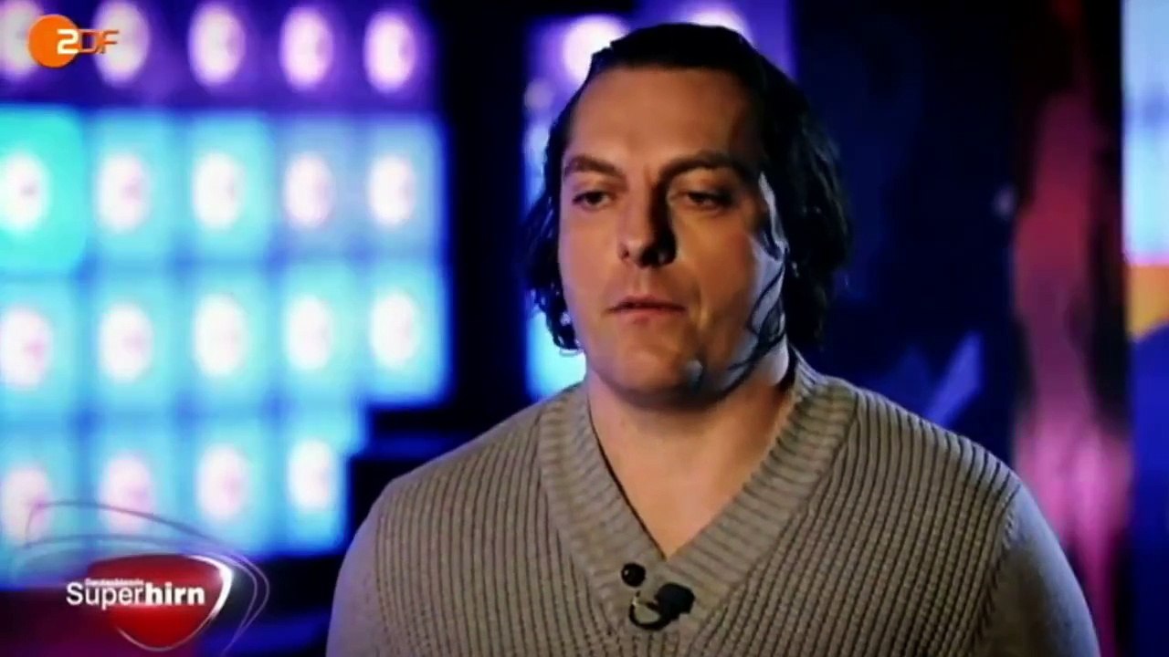 Das Superhirn 2013 (ZDF) Rüdiger Gamm: Kopfrechnung von Potenzen in Sekundenschnelle