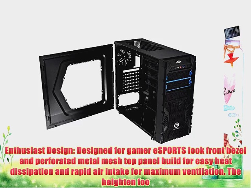 Thermaltake Versa H23 Window CA-1B1-00M1WN-01 Mid-tower Computer Chassis (Black)