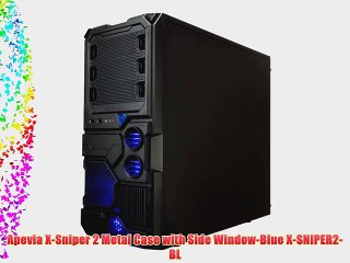 Apevia X-Sniper 2 Metal Case with Side Window-Blue X-SNIPER2-BL