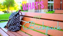 Back to School ♡ What's in My Backpack   DIY Tumblr Backpack