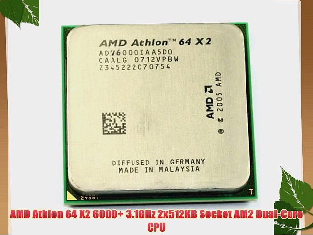 3 2 Ghz Dual Core Cpu Processor Adx6400iaa6cz Socket Am2 Amd Athlon 64 X2 6400 X2 6400 Electronics Computer Components