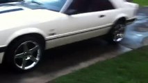1983 Ford Mustang GT 302 mild cam idle with headers and dumps