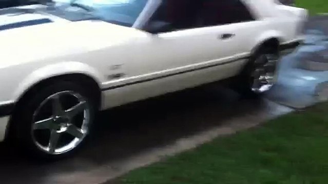 1983 Ford Mustang GT 302 mild cam idle with headers and dumps