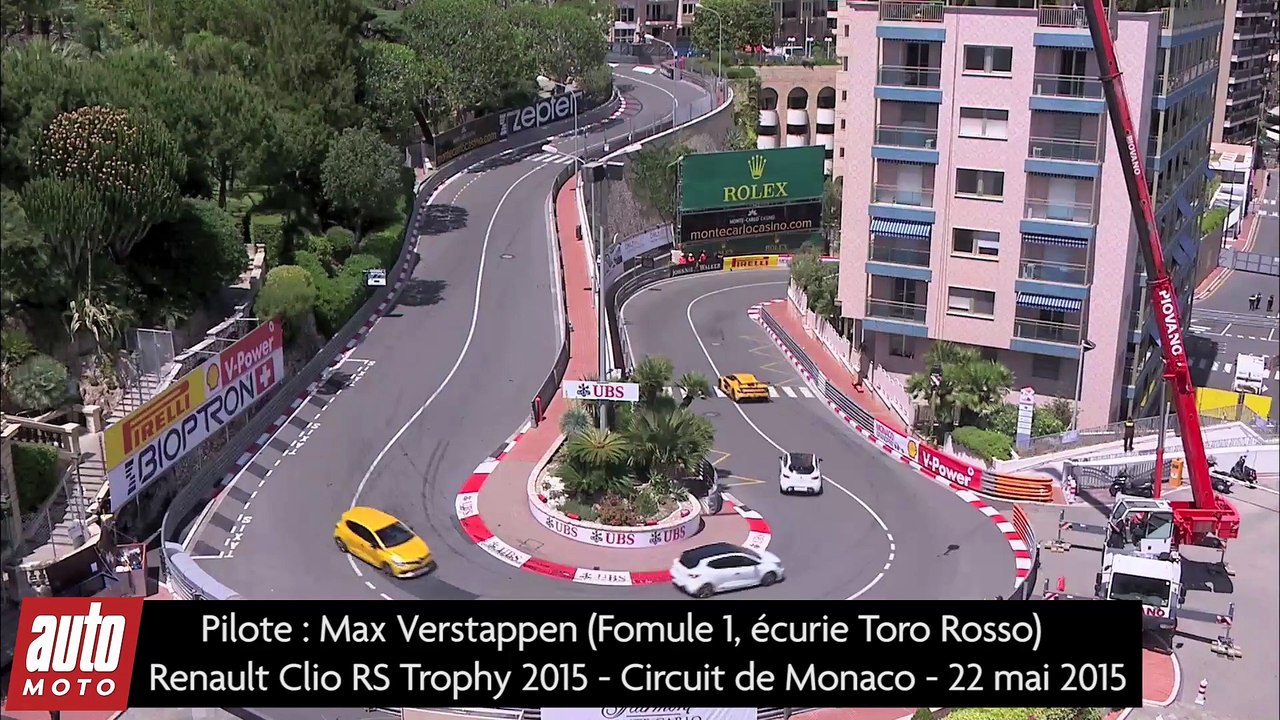 Renault Clio 4 RS Trophy : un tour du circuit de Monaco avec Max Verstappen - AutoMoto 2015