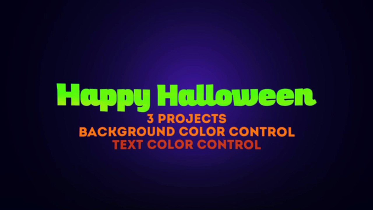 After Effects Project Files - Happy Halloween Party Ident - VideoHive 9101998