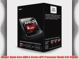 AMD Quad Core A10-Series APU for Desktops A10-6800K with Radeon HD 8670D (AD680KWOHLBOX)