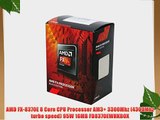 AMD FX-8370E 8 Core CPU Processor AM3  3300Mhz (4300Mhz turbo speed) 95W 16MB FD8370EWHKBOX
