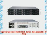 SuperStorage Server 6027R-E1R12L - Server - Rack-mountable - 2U - 2-way