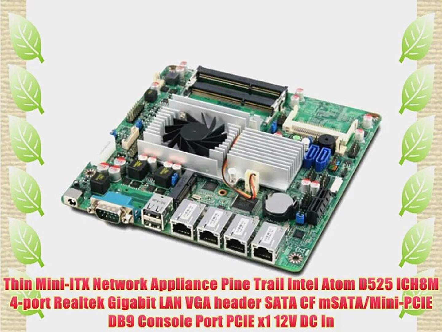 Jetway Nf9hql 525 Atom D525 Quad Lan Thin Mini Itx Motherboard Dc Power Onboard Video Dailymotion