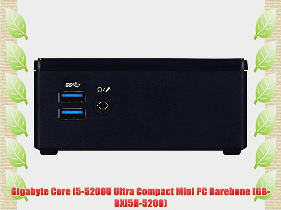 Gigabyte Core i5-5200U Ultra Compact Mini PC Barebone (GB-BXi5H-5200)
