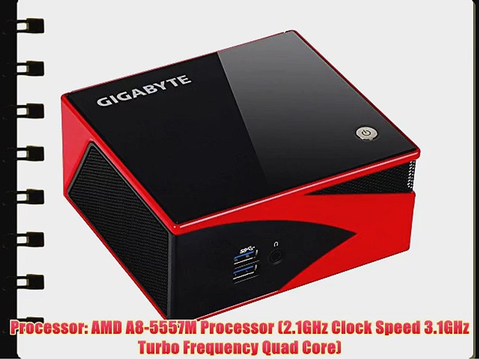Gigabyte BRIX Gaming AMD Bolton M3 2 x 204Pin SO-DIMM AMD Radeon R9 M275X Mini-PC GB-BXA8G-8890